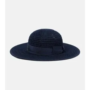 Gucci Black Woven Hat with Bow NWT Gucci Straw Hat Black Ribbon Gold Bee Rare Size S No Box | eBay main image 2